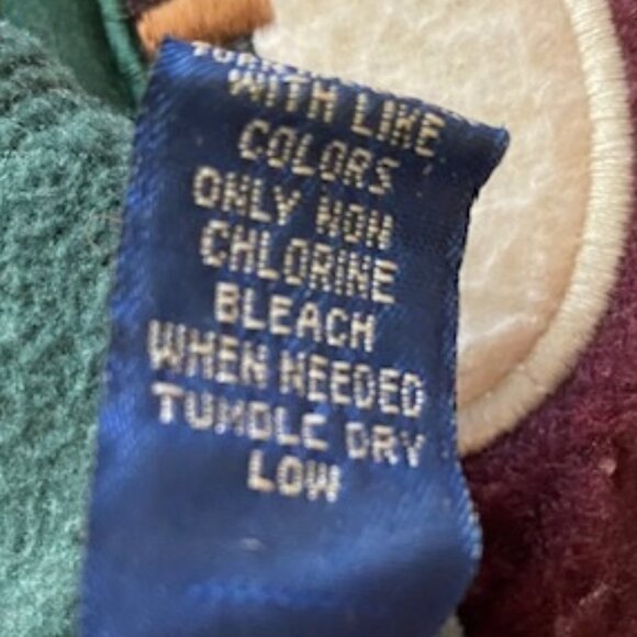 Karen Scott GREEN Flannel SWEATSHIRT Applique & Embroidery SANTA Snowman ANGEL M - Picture 8 of 8